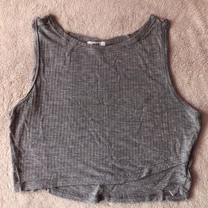 Grey Crop Top